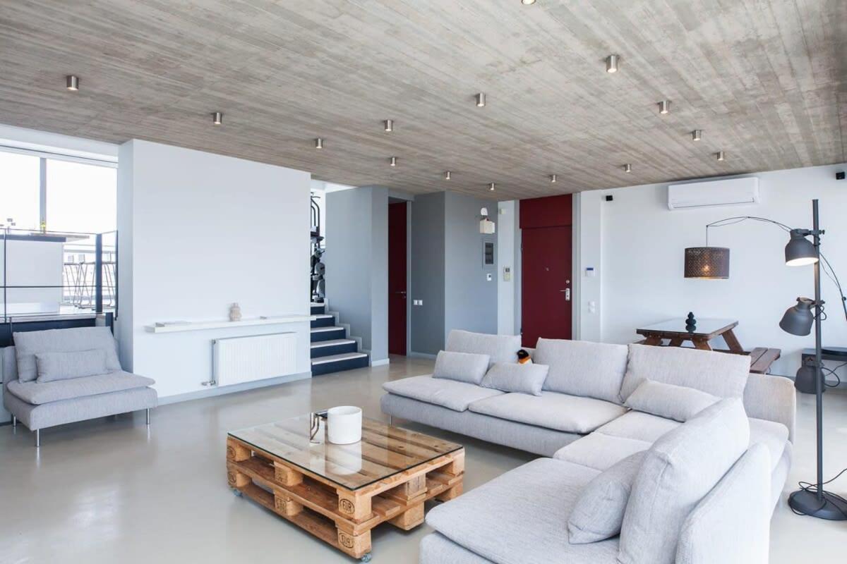 Penthouse With 360 View Of Athens And Private Gym Apartment Bagian luar foto