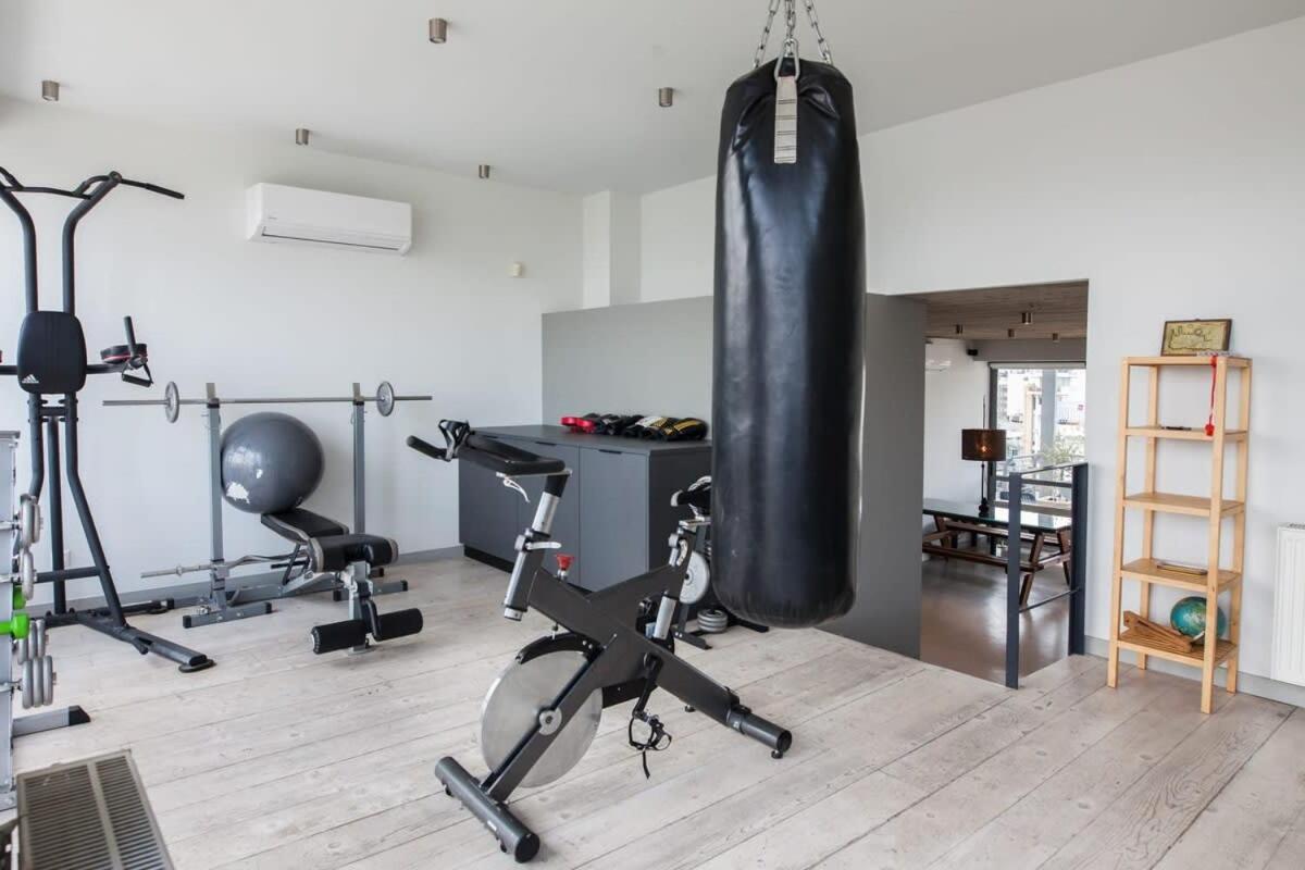 Penthouse With 360 View Of Athens And Private Gym Apartment Bagian luar foto