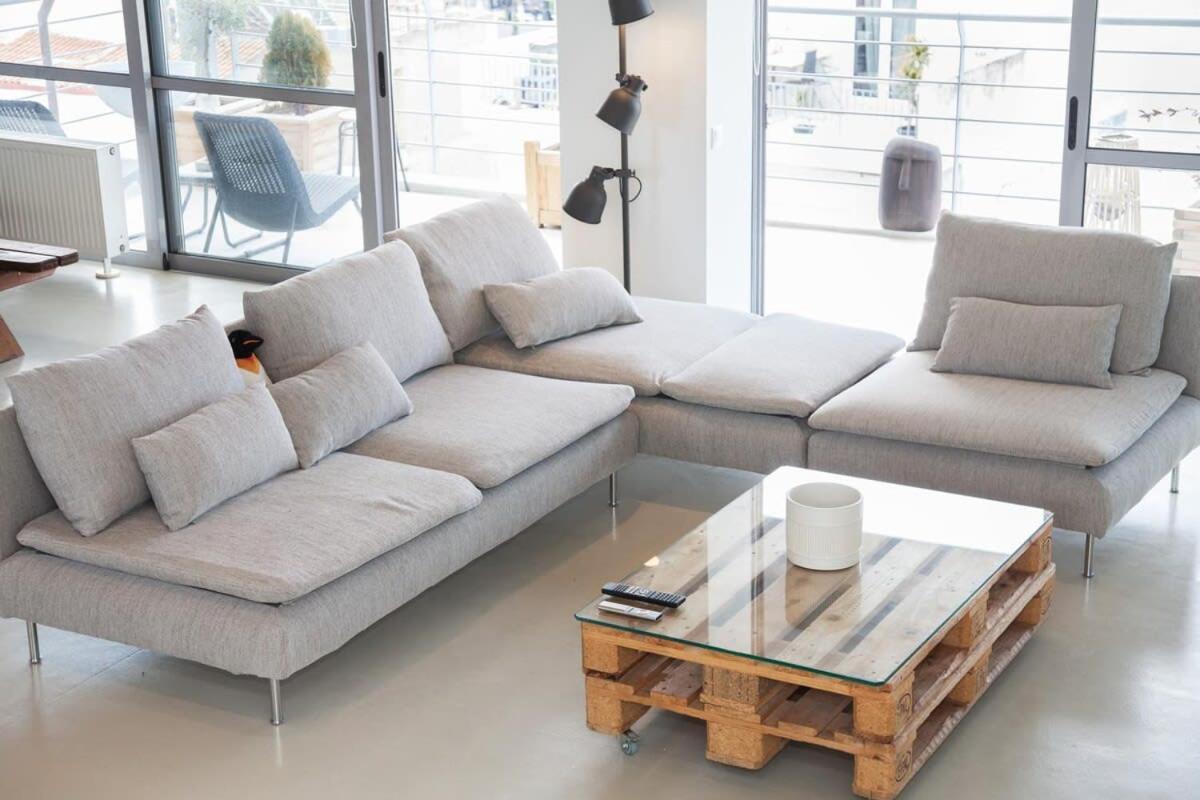 Penthouse With 360 View Of Athens And Private Gym Apartment Bagian luar foto